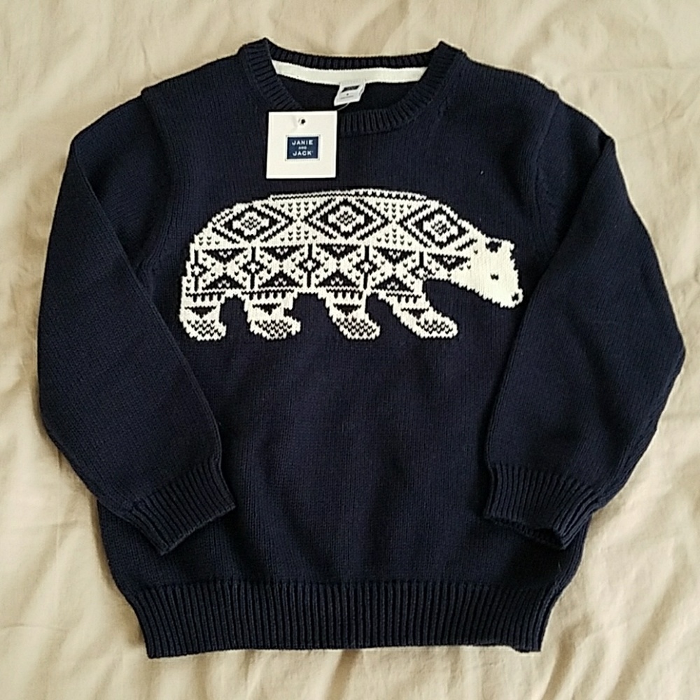 NWT Janie and Jack boys sweater